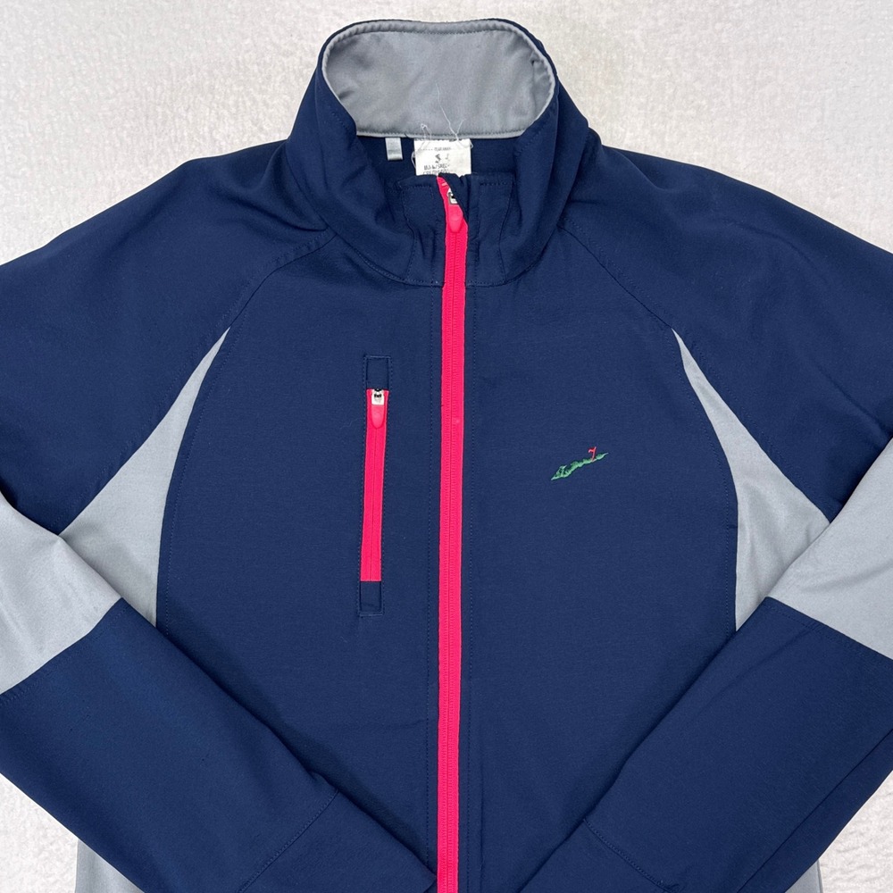 Fisher Island Golf Club Under Armour Jacket Womens Size Medium Blue Gray - Picture 3 of 8